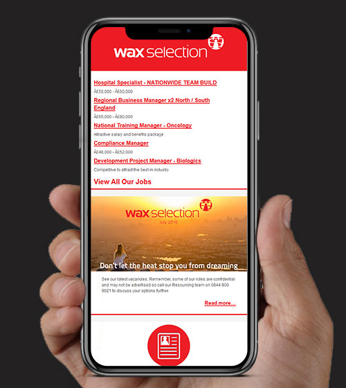Wax Selection HTML Email | BJ Creative Email Design | Stamford
